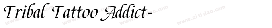Tribal Tattoo Addict字体转换